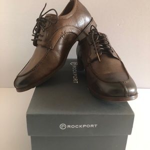 ROCKPORT PH Moc hazelnut brown leather size 8 EUC